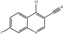 4-Chloro-7-iodo-quinoline-3-carbonitrile Struktur