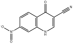 3-Quinolinecarbonitrile, 1,4-dihydro-7-nitro-4-oxo- Struktur