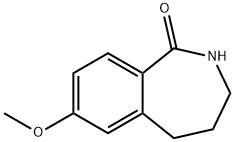 7-METHOXY-2,3,4,5-TETRAHYDRO-BENZO[C]AZEPIN-1-ONE Struktur