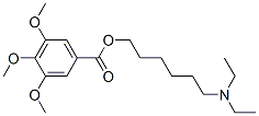 3,4,5-Trimethoxybenzoic acid 6-(diethylamino)hexyl ester Struktur