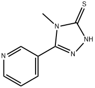 4-METHYL-5-PYRIDIN-3-YL-4H-[1,2,4]TRIAZOLE-3-THIOL Struktur