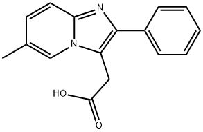 (6-METHYL-2-PHENYL-IMIDAZO[1,2-A]PYRIDIN-3-YL)-ACETIC ACID Struktur