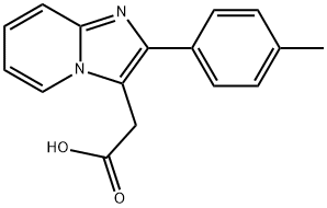 (2-P-TOLYL-IMIDAZO[1,2-A]PYRIDIN-3-YL)-ACETIC ACID Struktur