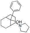 9-Phenyl-2-(1-pyrrolidinyl)bicyclo[3.3.1]nonan-9-ol Struktur