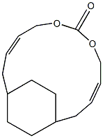 diallyl cyclohexane-1,4-diylbis(methylenecarbonate) Struktur