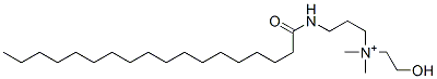 N-(2-hydroxyethyl)-N,N-dimethyl-3-[(1-oxo-octadecyl)amino]-1-propanaminium Struktur