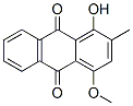 1-Hydroxy-4-methoxy-2-methyl-9,10-anthracenedione Struktur