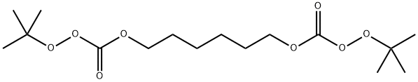 bis[OO,OO'-tert-butyl] O,O'-hexane-1,6-diyl bis[peroxycarbonate] Struktur