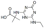 2-[N-[6-(Ethylamino)-1,4-dihydro-4-oxo-1,3,5-triazin-2-yl]amino]-2-methylpropionic acid Struktur