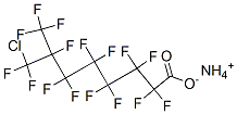 ammonium 8-chlorohexadecafluoro-7-methyloctanoate Struktur