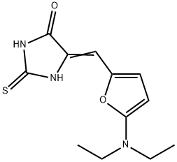 4-Imidazolidinone,  5-[[5-(diethylamino)-2-furanyl]methylene]-2-thioxo- Struktur