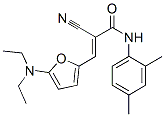 2-Propenamide,  2-cyano-3-[5-(diethylamino)-2-furanyl]-N-(2,4-dimethylphenyl)- Struktur