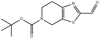 tert-butyl 2-formyl-6,7-dihydrothiazolo[5,4-c]pyridine-5(4H)-carboxylate Struktur