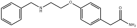 4-(BENZYLAMINOETHOXY)-PHENYLACETAMIDE Struktur