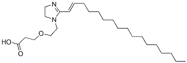 3-[2-[2-(heptadecenyl)-4,5-dihydro-1H-imidazol-1-yl]ethoxy]propionic acid Struktur