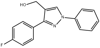 (3-(4-FLUOROPHENYL)-1-PHENYL-1H-PYRAZOL-4-YL)METHANOL Struktur