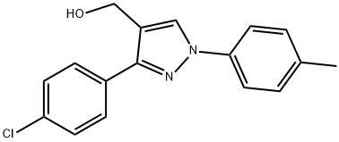 (3-(4-CHLOROPHENYL)-1-P-TOLYL-1H-PYRAZOL-4-YL)METHANOL Struktur