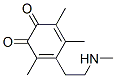 3,5-Cyclohexadiene-1,2-dione, 3,4,6-trimethyl-5-[2-(methylamino)ethyl]- (9CI) Struktur