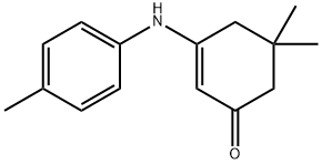 2-cyclohexen-1-one, 5,5-dimethyl-3-[(4-methylphenyl)amino] Struktur