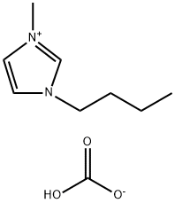 1-Butyl-3-methylimidazolium hydrogen car Struktur