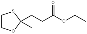 2-Methyl-1,3-oxathiolane-2-propionic acid ethyl ester Struktur