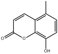 5-methyl-8-hydroxycoumarin Struktur