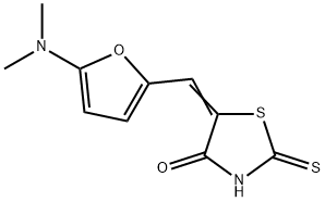 4-Thiazolidinone,  5-[[5-(dimethylamino)-2-furanyl]methylene]-2-thioxo- Struktur