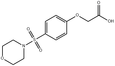 [4-(Morpholine-4-sulfonyl)-phenoxy]-acetic acid Struktur