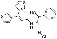 α-[1-[3,3-ジ(3-チエニル)アリルアミノ]エチル]ベンゼンメタノール?塩酸塩 化學(xué)構(gòu)造式