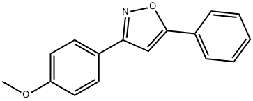 5-Phenyl-3-(4-methoxyphenyl)isoxazole Struktur