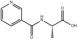 N-(3-Pyridinylcarbonyl)alanine Struktur