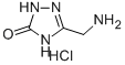 5-AMINOMETHYL-2,4-DIHYDRO-[1,2,4]TRIAZOL-3-ONE HYDROCHLORIDE Struktur