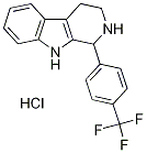 1-[4-(trifluoromethyl)phenyl]-2,3,4,9-tetrahydro-1H-beta-carboline hydrochloride Struktur