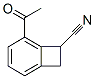 Bicyclo[4.2.0]octa-1,3,5-triene-7-carbonitrile, 5-acetyl- (9CI) Struktur