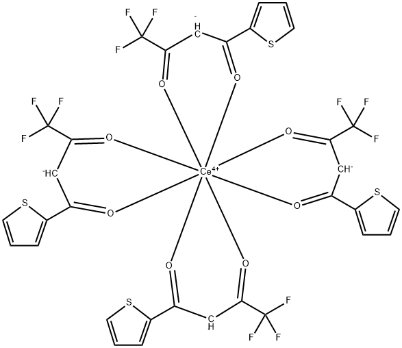 CERIUM IV THENOYLTRIFLUOROACETONATE Struktur