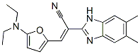 1H-Benzimidazole-2-acetonitrile,  -alpha--[[5-(diethylamino)-2-furanyl]methylene]-5,6-dimethyl- Struktur