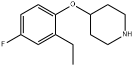 Piperidine, 4-(2-ethyl-4-fluorophenoxy)- (9CI) Struktur