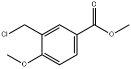 3-CHLOROMETHYL-4-METHOXY-BENZOIC ACID METHYL ESTER Struktur