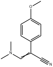 3-(DIMETHYLAMINO)-2-(4-METHOXYPHENYL)ACRYLONITRILE Struktur