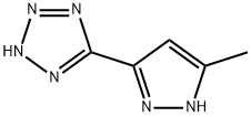 2H-Tetrazole,  5-(5-methyl-1H-pyrazol-3-yl)- Struktur