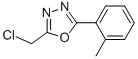 2-(chloromethyl)-5-(2-methylphenyl)-1,3,4-oxadiazole Struktur