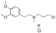 N-(3-chloropropyl)-3,4-dimethoxy-N-methylphenethylamine hydrochloride Struktur