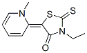 3-ethyl-5-(1-methyl-(1H)-pyridin-2-ylidene)rhodanine Struktur