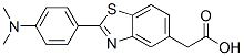 2-[4-(Dimethylamino)phenyl]-5-benzothiazoleacetic acid Struktur