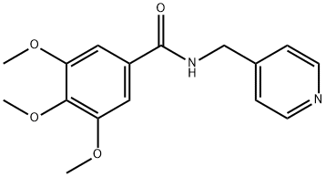 N-(4-Pyridylmethyl)-3,4,5-trimethoxybenzamide Struktur