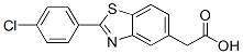 2-(4-Chlorophenyl)-5-benzothiazoleacetic acid Struktur