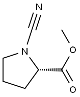 L-Proline, 1-cyano-, methyl ester (9CI) Struktur