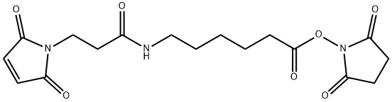 N-SUCCINIMIDYL 6-(3-MALEIMIDOPROPIONAMIDO) HEXANOATE Struktur