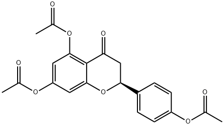 Naringenin triacetate Struktur