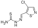 4-Chloro-5-isothiazolecarbaldehyde thiosemicarbazone Struktur